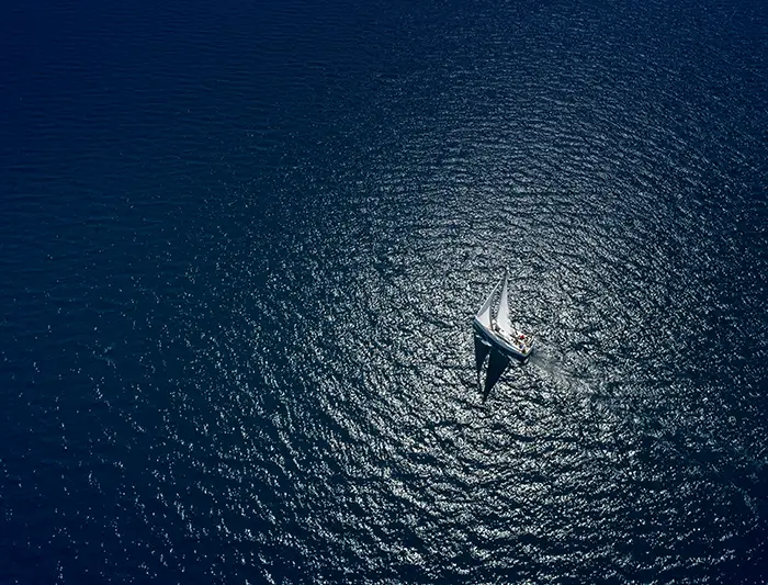 Bateau dans l'ocean